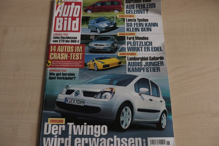 Deckblatt Auto Bild (26/2003)